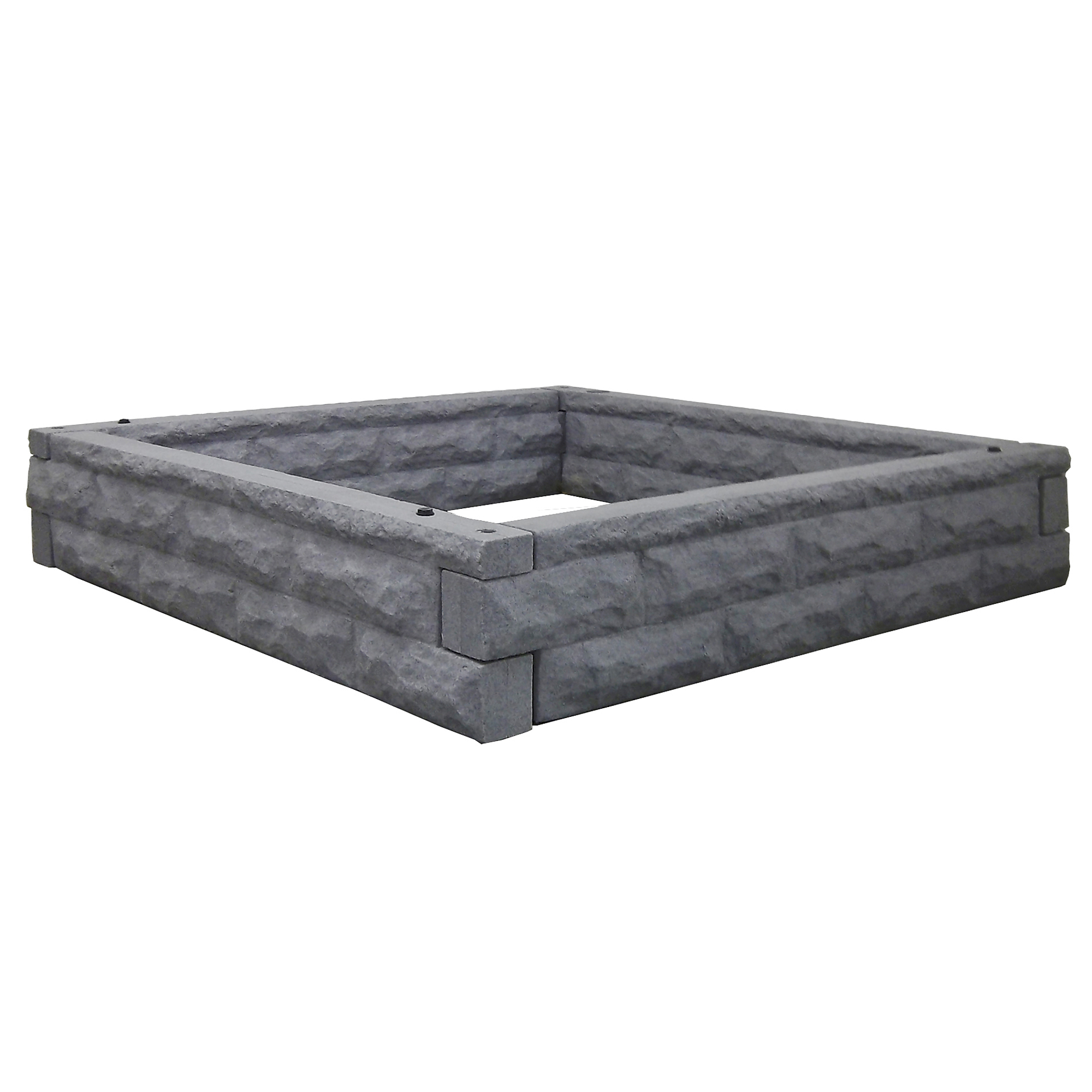 Good Ideas Garden Wizard Raised Bed Garden — 4ft. x 4ft. x 10in., Dark Granite, Self-Watering, Model# GW-RBG-DAR